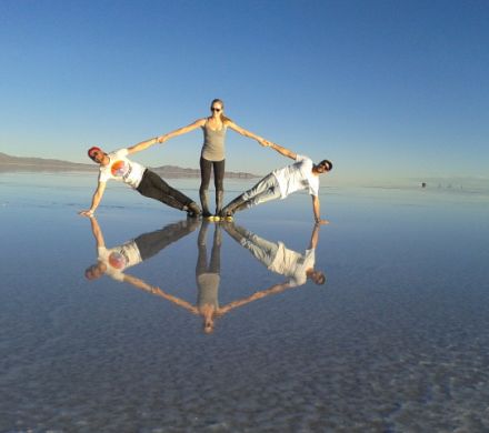 mirage of the uyuni salt flat