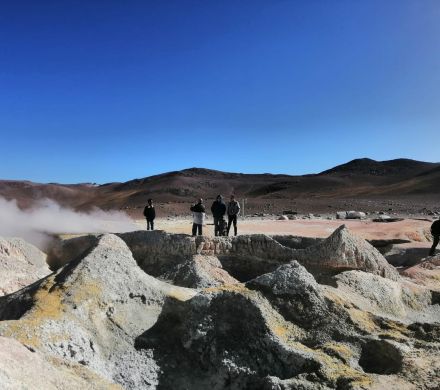morning sun geothermal fields
